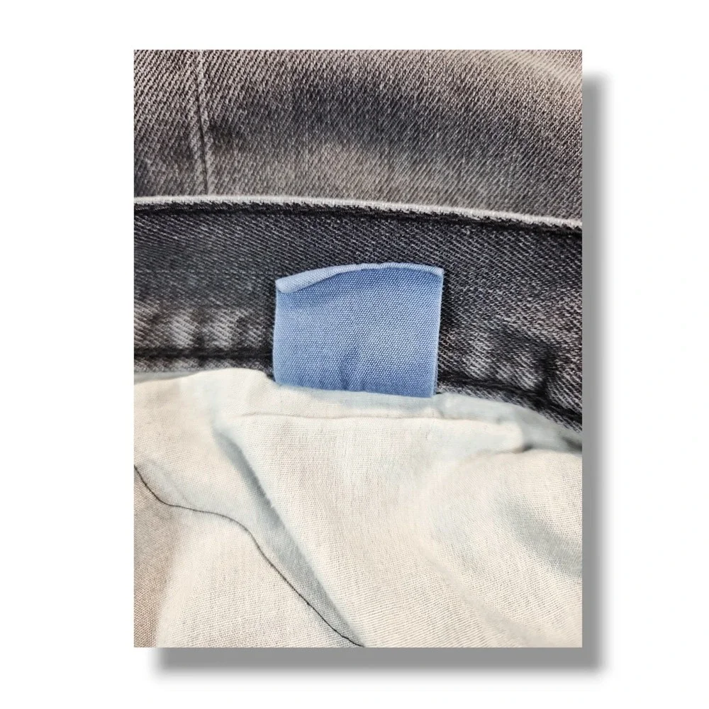Indigo People Faded Black Baggy Straight‎ Leg Denim Jeans Men's 34x31